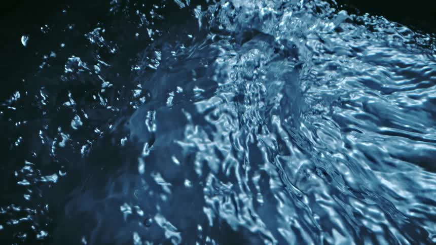 Rippling splashing water