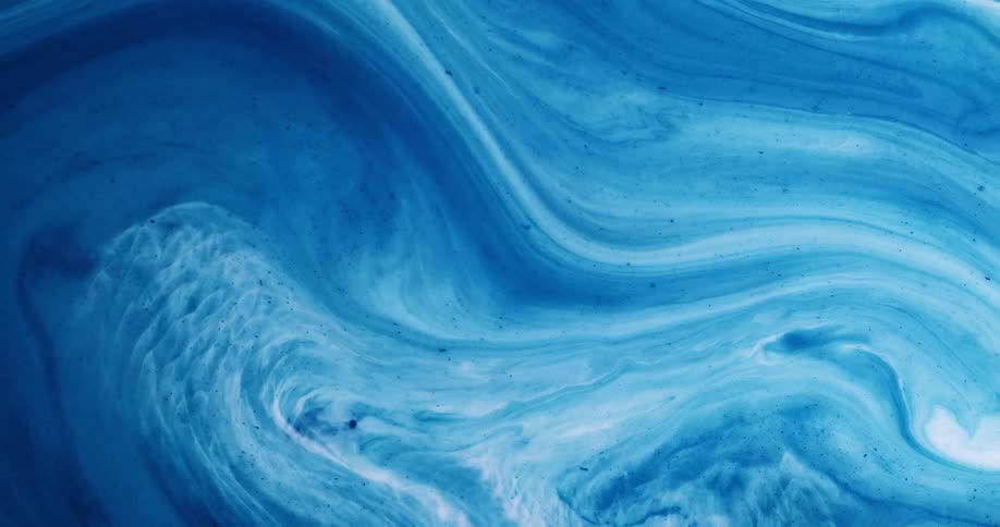 Abstract blue liquid swirling