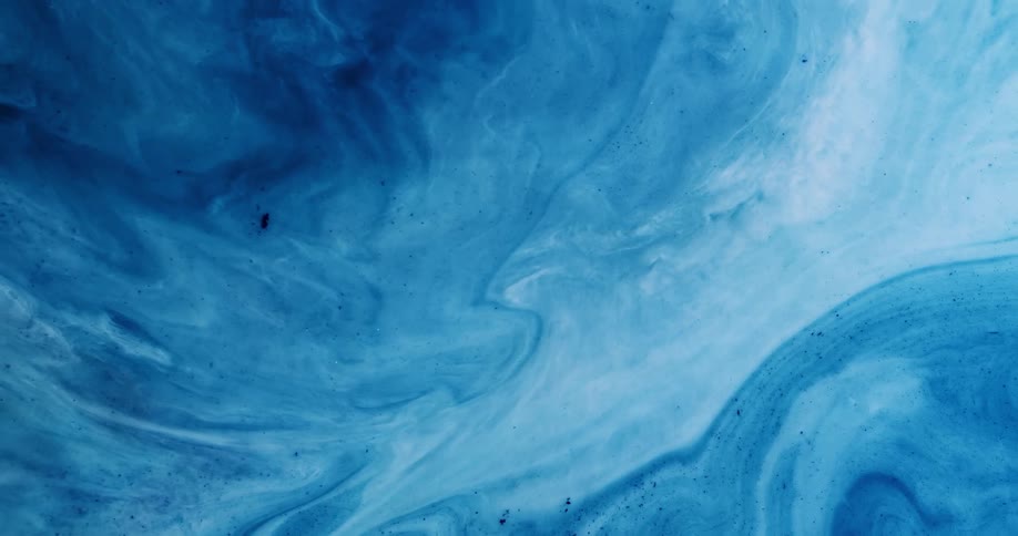 Blue liquid pattern is displayed on film
