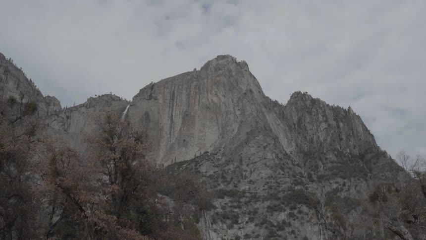 Mountains on a cloudy day