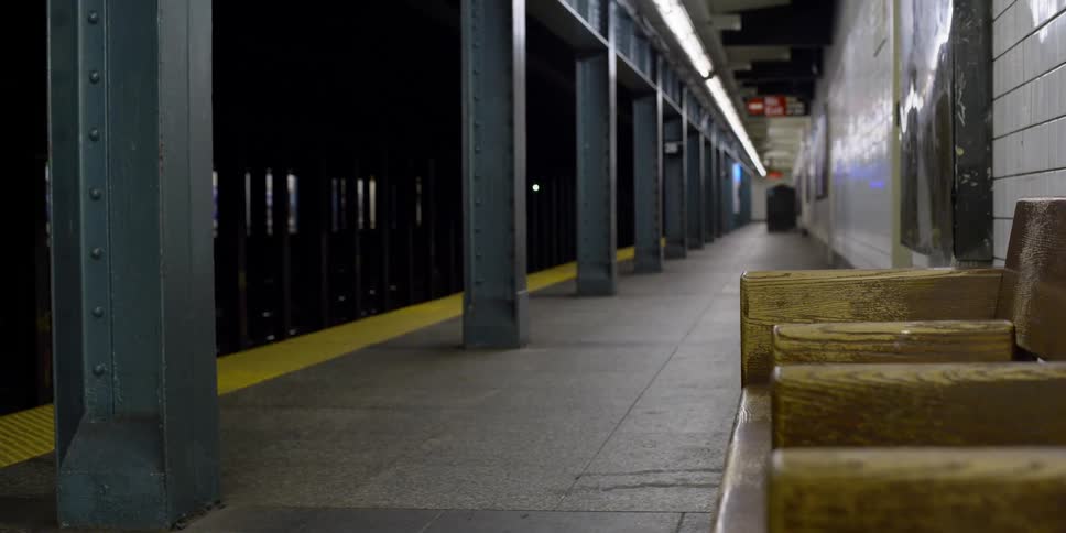 An empty train station