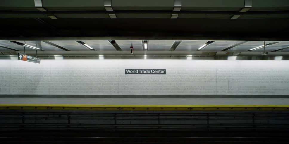 The world trade center subway station
