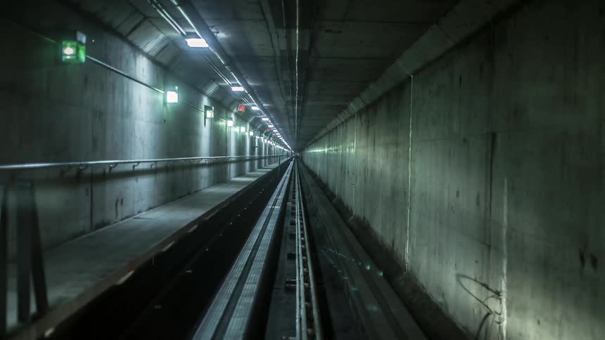 A subway tunnel