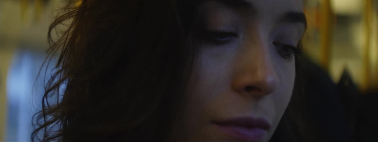 A sad womans face
