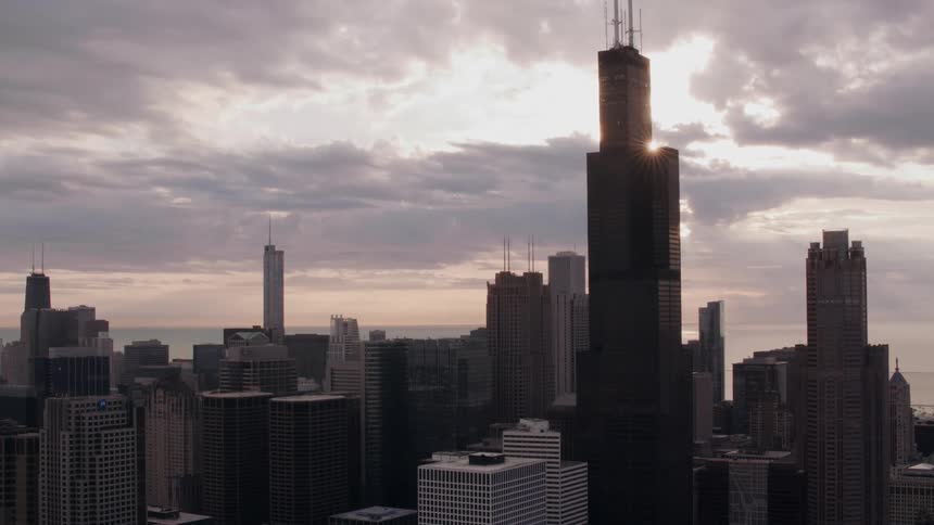 Clouds put a shade on the city