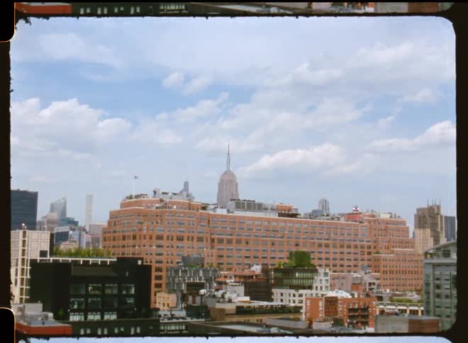 Many buildings fill the city