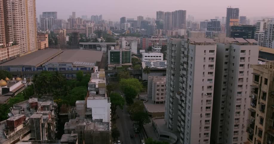 The view is of the downtown area and you can see the buildings