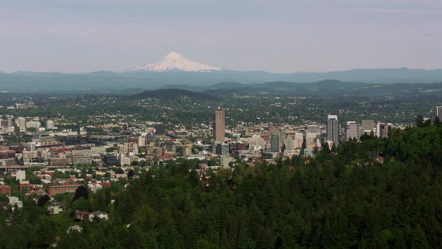 The city is surrounded by mountains