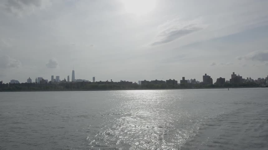 Across the water is a city