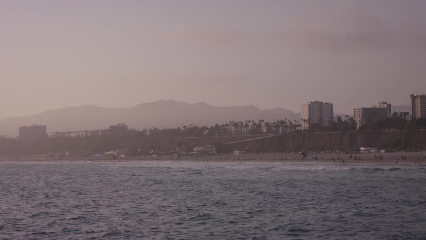 The water is rough before this city