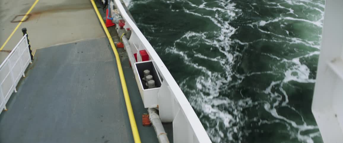 The boat is moving fast in the water