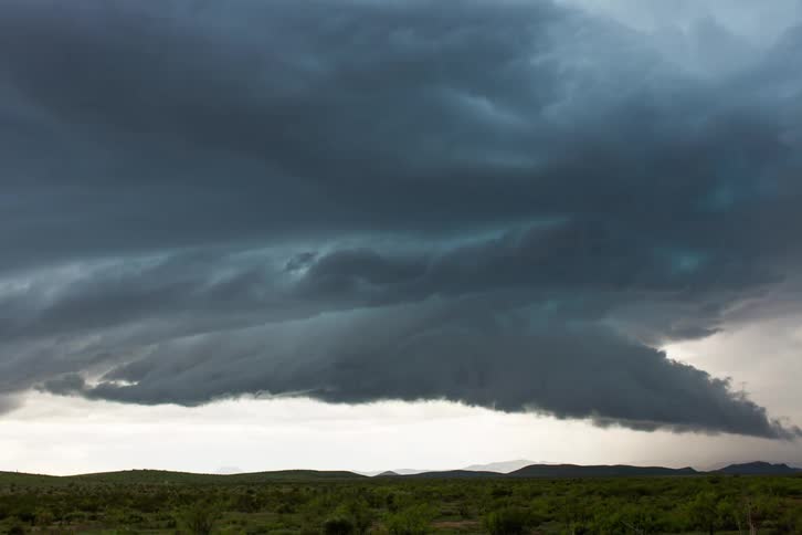 Clouds passing by overhead