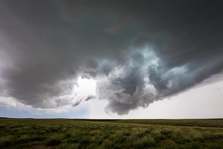 Time lapse of a tornado forming on a field