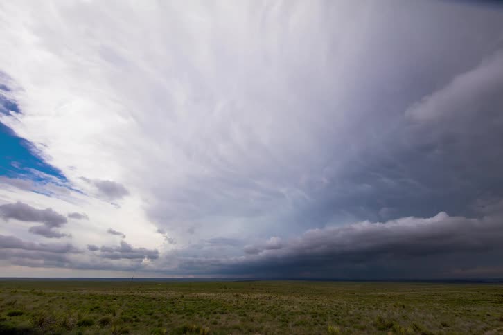 Clouds passing by overhead
