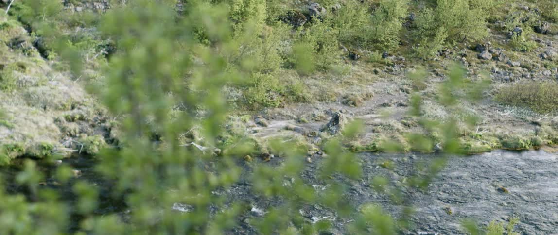 Water flows down the stream