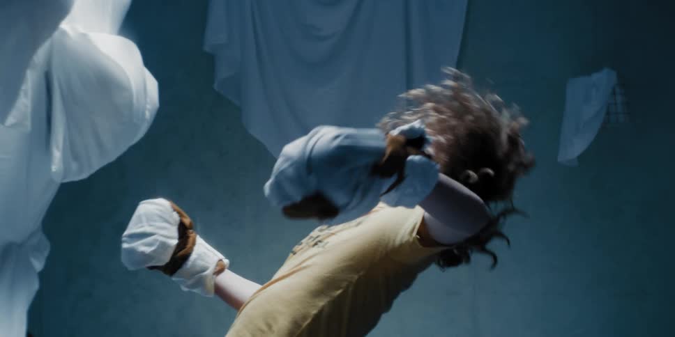A man being knocked out