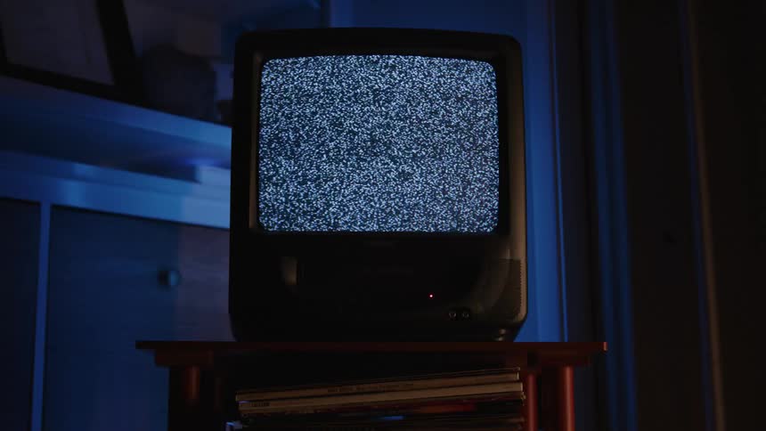 Static on an old television