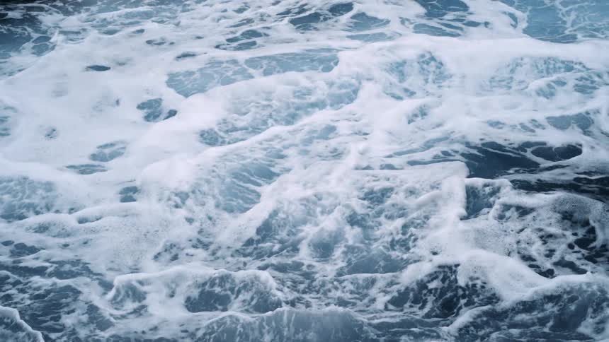 Close up view of waves in the body of water