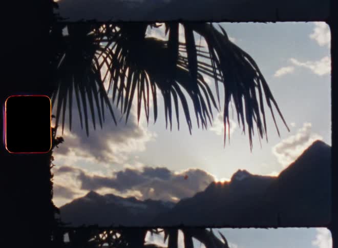 The mountains are covered in shadow