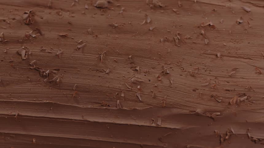Clay surface with shavings