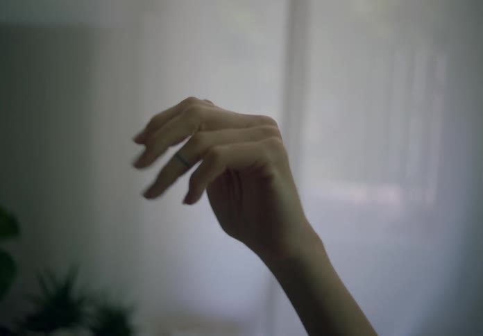 Close up of hand with tattoo dancing
