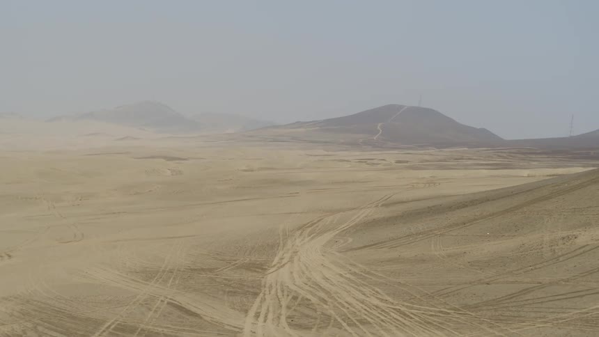 Empty desert on a sunny day