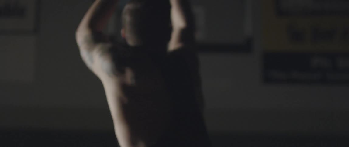 A man shoots the basketball