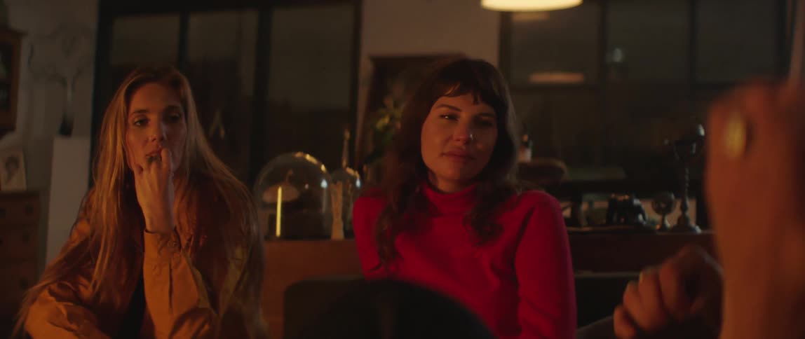 Two women sitting in a room