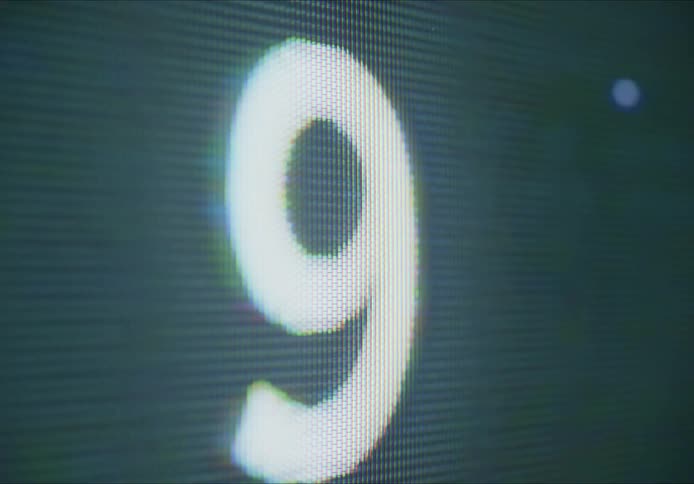 As the seconds tick away the numbers on the screen change rapidly displaying a dynamic and evershifting sequence