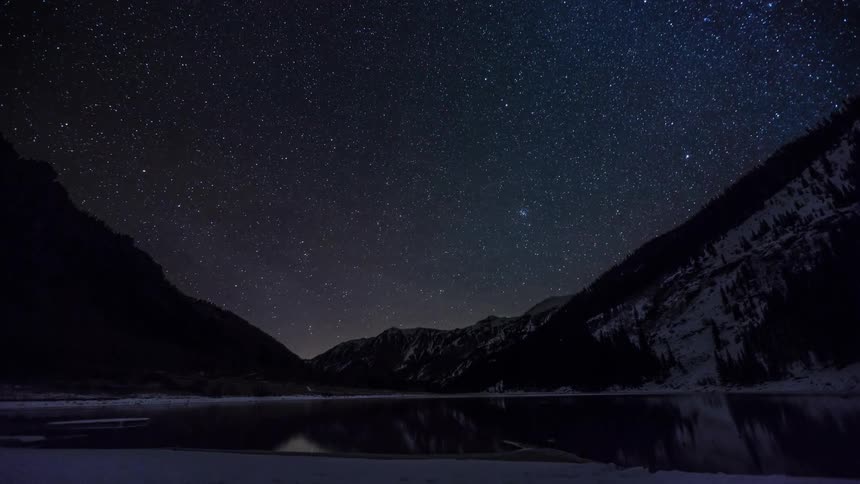 Stars and galaxies in the night sky