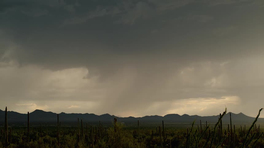 Storm with thunder on the plains