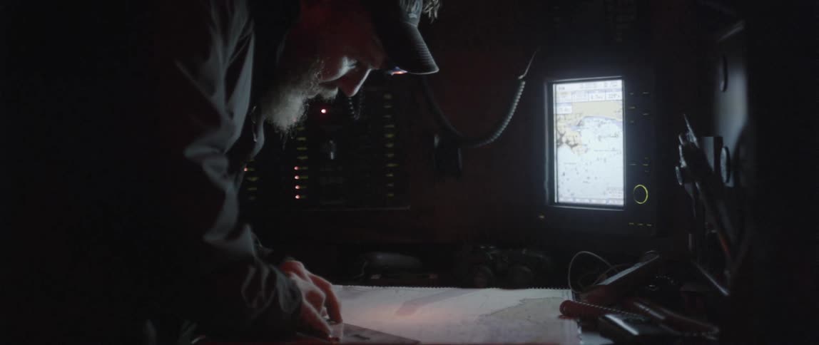 A man navigates by map