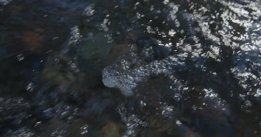 The stream is moving fast