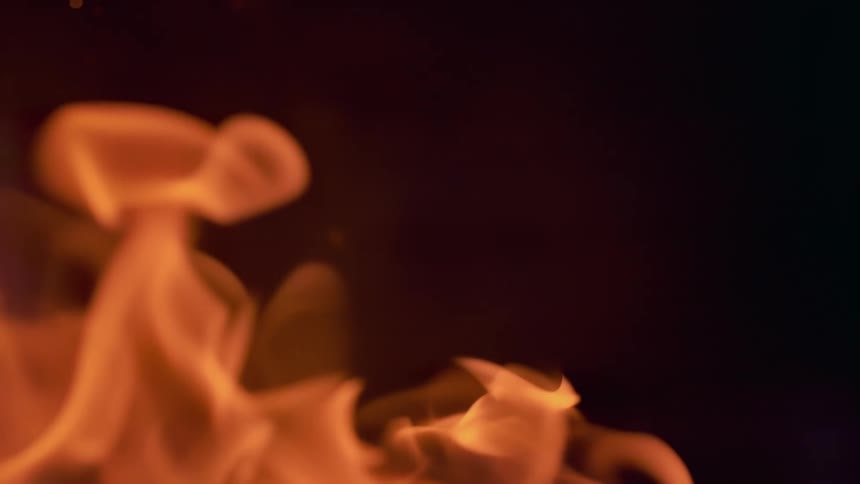 Smoke from fire rising in slow motion