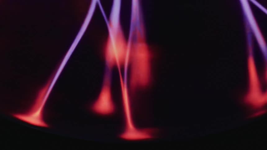 Moving abstract purple and red lights