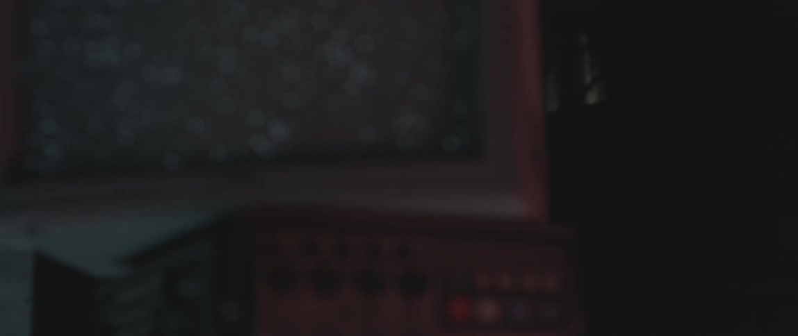 Static is displayed on a television