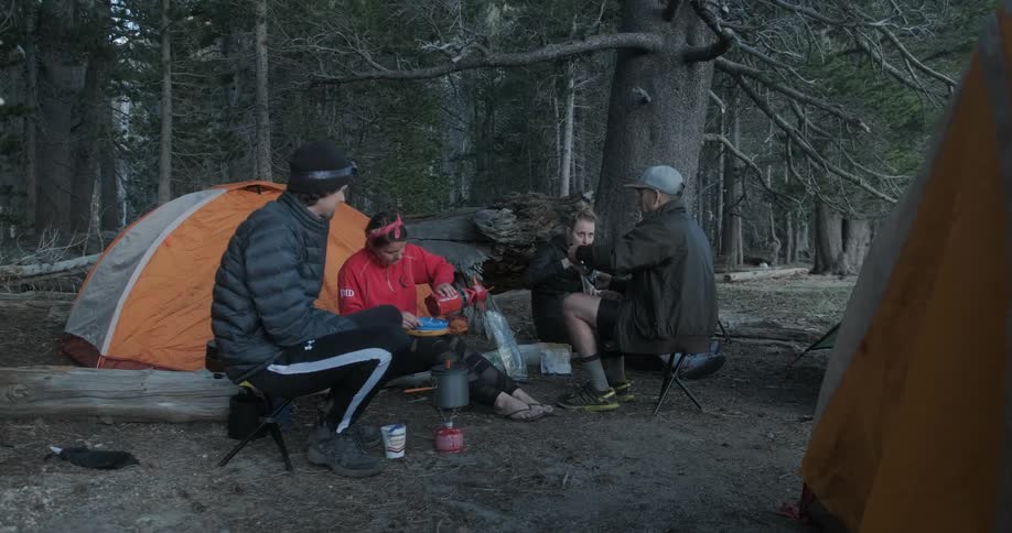 Friends On A Backpacking Trip