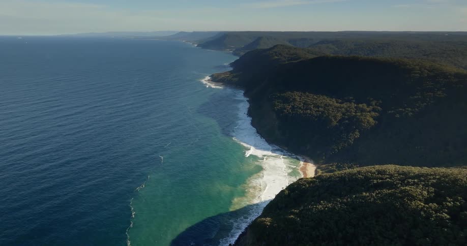 Cliffs meet the ocean hidden cove