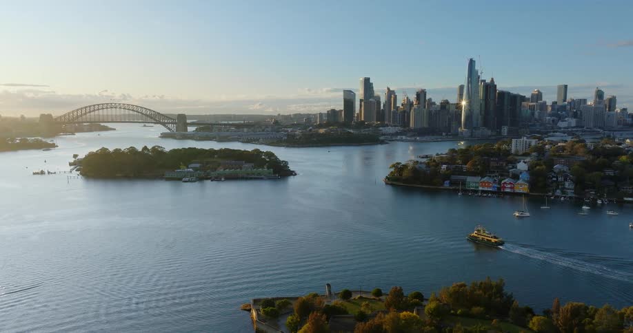 Sydney harbor bridge and skyline