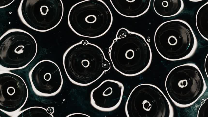 Abstract bubbles forming with a dense liquid