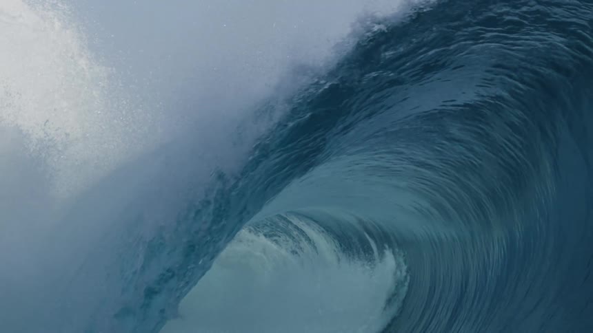 A large wave crashes