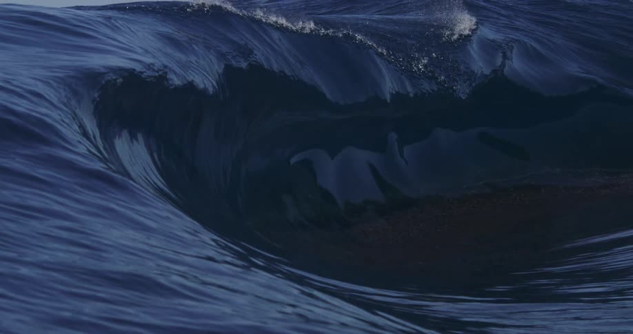 A large wave crashes