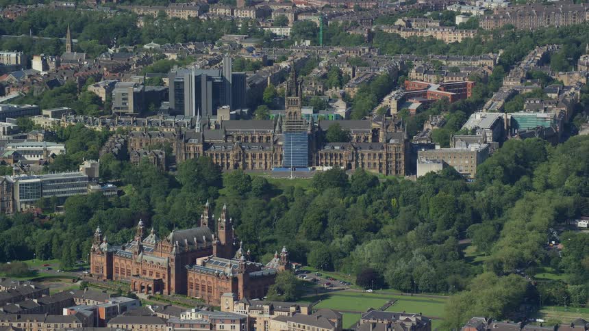Old buildings line the city