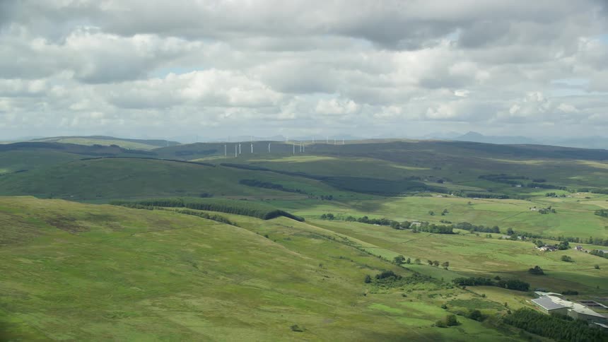 The farm covers the landscape