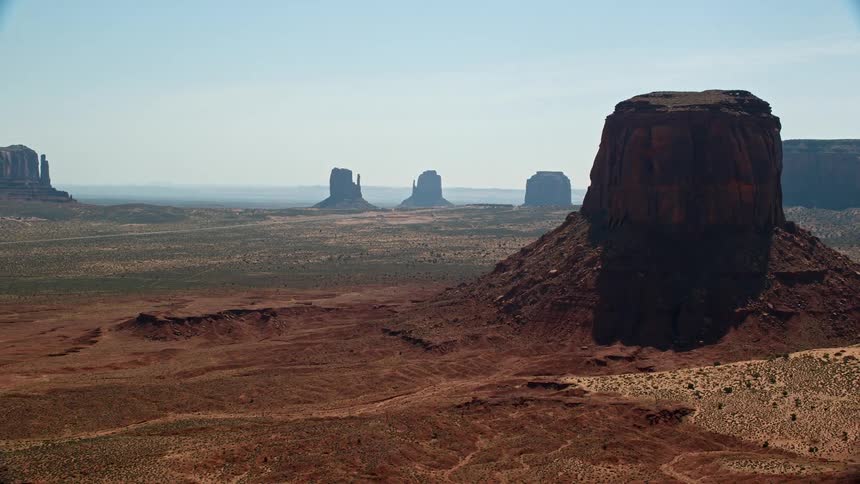 The landscape is covered with large rocks