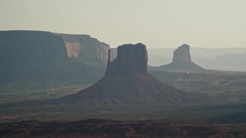 Aerial view of canyons with rocky morphology