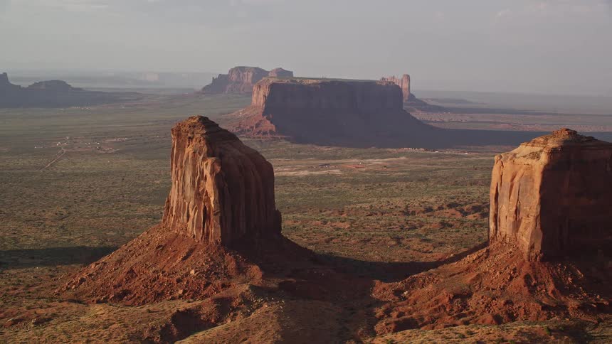 Large rock formations line the canyon