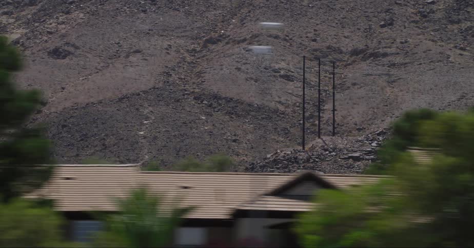 Homes are near the mountain