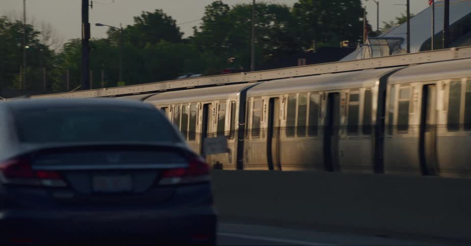 A train leaving the platform at the train station