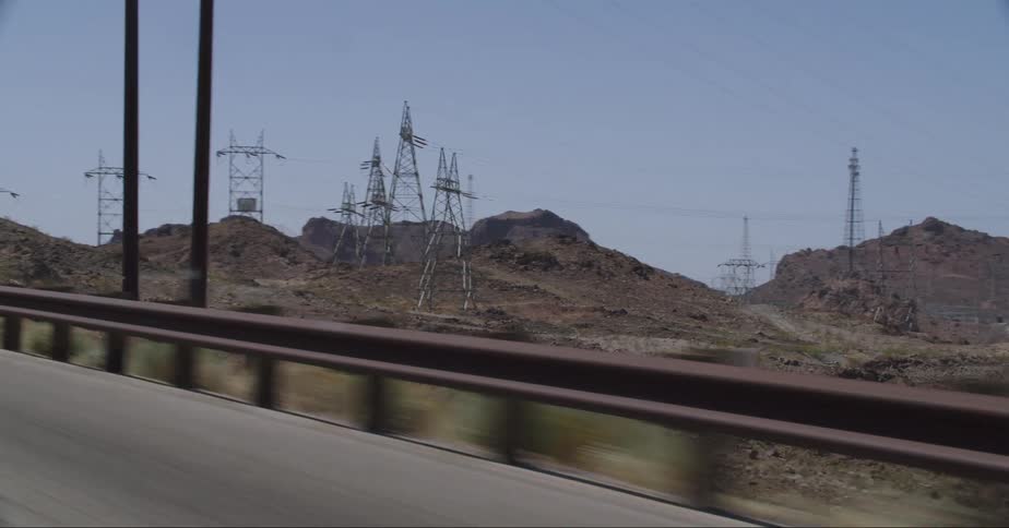 Power lines in rural area